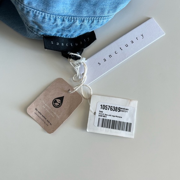 Sanctuary Dusty Sleeveless Shirt Dress in Sierra Wash - Picture 12 of 14